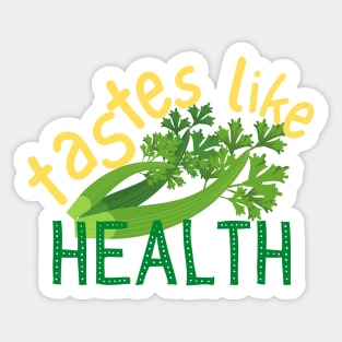 Tastes Like Health Sticker